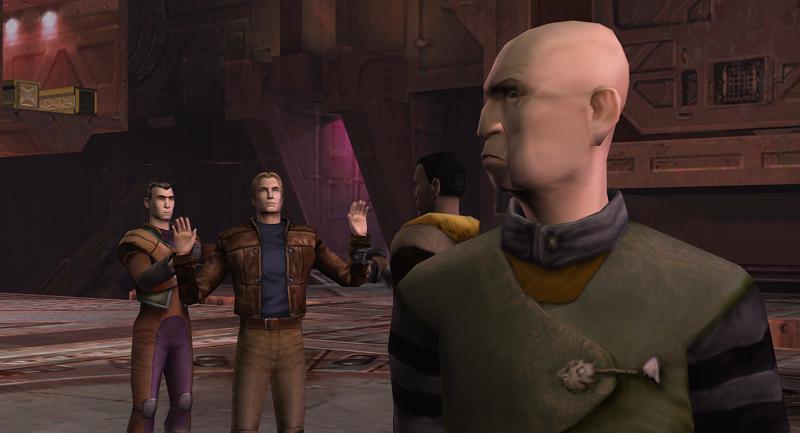Push him out of the airlock! Push him out of the airlock!