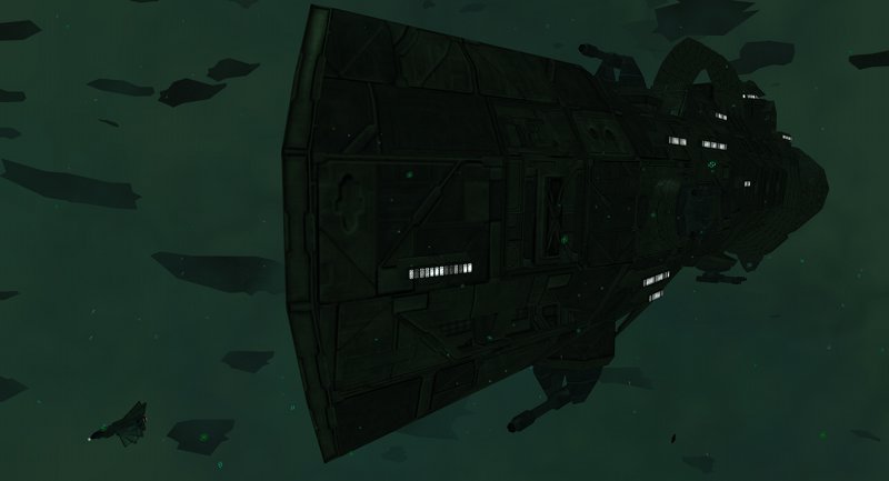 Battleship Osiris deep in Nomad space Battleship Osiris deep in Nomad space