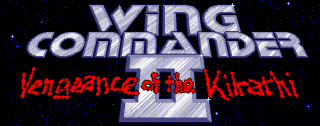 Wing Commander II: Vengeance of the Kilrathi Wing Commander II title screen